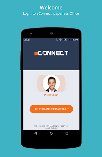 Android application eConnect screenshort