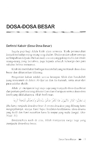 Dosa-dosa Besar Al-Kabair Screen 3