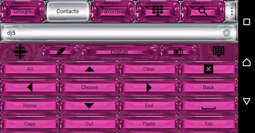 Ruby Pink Gothic Cross Keyboar