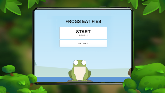 Frogs eat fies