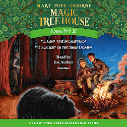 Imatge d'icona Magic Tree House: Books 35 & 36: Camp Time in California; Sunlight on the Snow Leopard