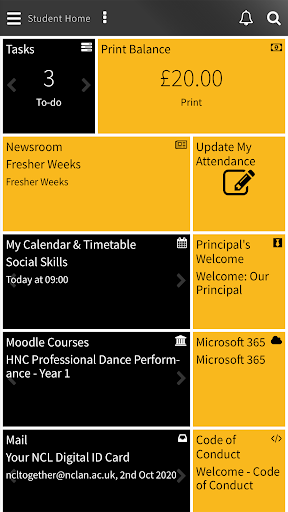 Android application New College Lanarkshire screenshort