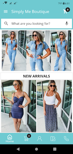 Android application Simply Me Boutique screenshort