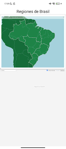 Android application Regiones de Brasil Juego Mapa screenshort