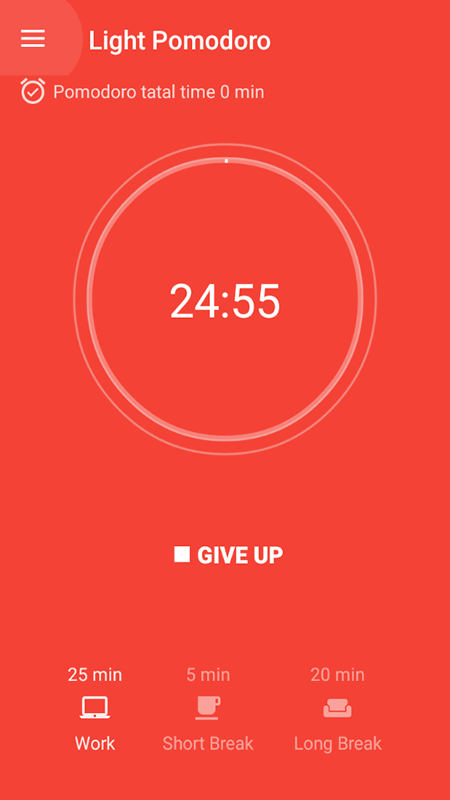 #2. Light Pomodoro (Android) Por: Shanghai Xiandou Network Information Technology
