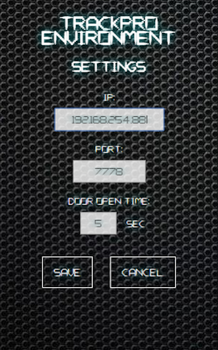 TrackPro Environment Screen 2