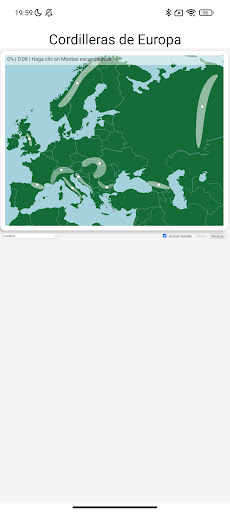 Android application Cordilleras de Europa Juego screenshort