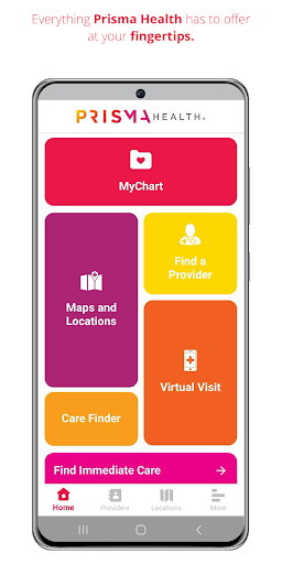 Android application Prisma Health GO screenshort