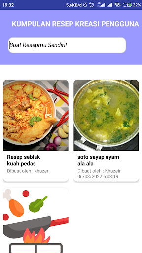 Android application Juru Masak : Resep dan Sharing screenshort