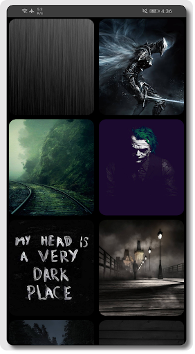 Android application Dark Wallpaper 4K screenshort