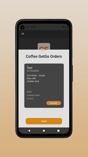 Coffee Stamp POS Screen 2