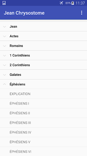 Android application Commentaire sur le NT screenshort