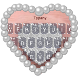 White Pearl Love Keyboard icon