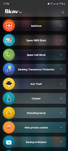 Android application Bkav Mobile Security screenshort