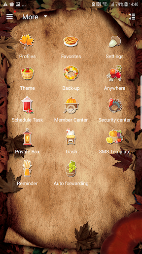NextSMS Thanksgiving 21 skin Screen 3