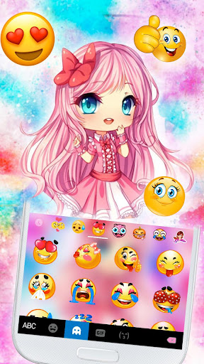 Pink Cute Girl Theme Screen 3