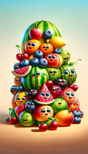 Android application Fruit Stacker screenshort