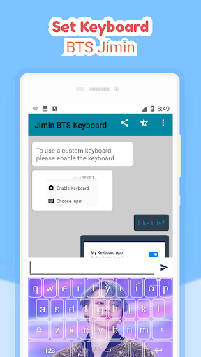 تطبيق لوحة مفاتيح BTS Jimin  VC برو3