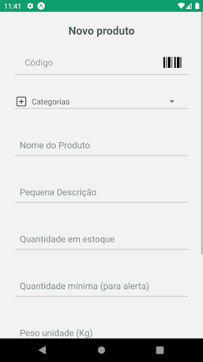 Controle de estoque Screen 2