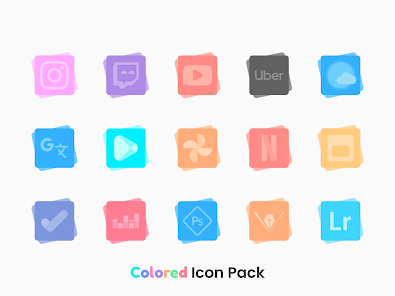 Colored Icon Pack 1.5 APK + Mod (Free purchase) for Android
