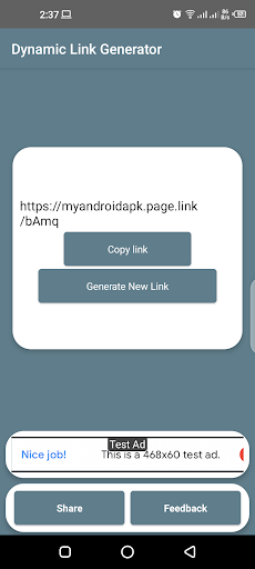 Firebase Dynamic Link Generator