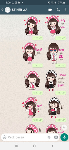 Stiker WA Love Story Couple 2021 WAStickerapps