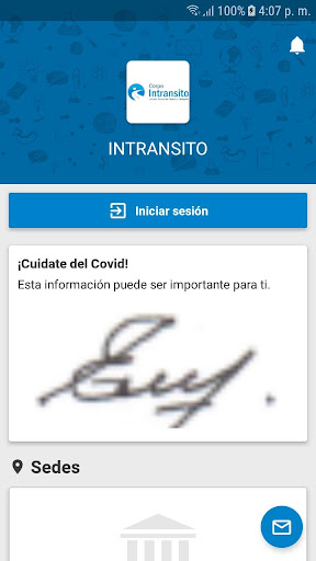 Android application INTRANSITO screenshort