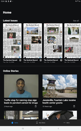 Screenshot of Hot Springs Sentinel Record