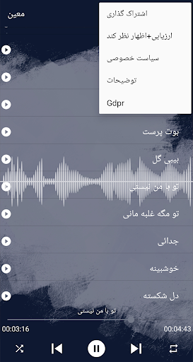 أهنكـ های معین أفلاین Screen 3