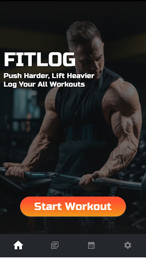 Android application FitLog screenshort