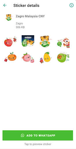 Zagro Stickers Screen 3