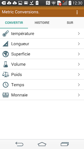 Aperçu de l'application