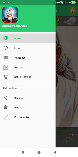 Sai Baba Bhajans Audio Screen 2