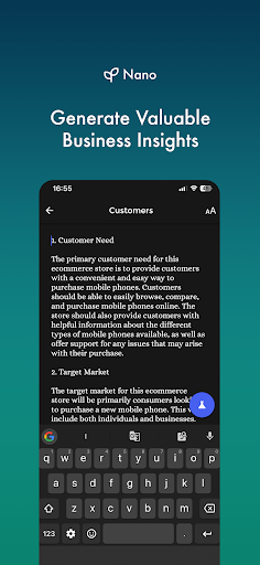 Nano - Business Simulation Screen 3