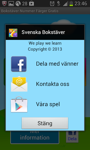 Bokstäver Nummer Färger