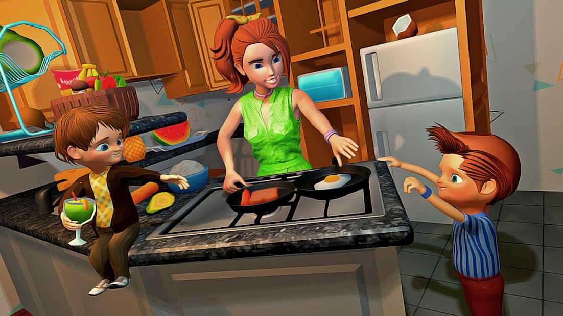 Captura 4 Virtual Happy Family Mother Simulator: Family Life android