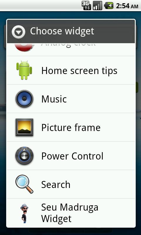 Android application Seu Madruga Widget screenshort