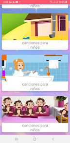 Captura de Pantalla 3 videos para niños en español android
