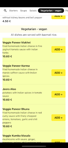 Restaurant Goa Screen 3