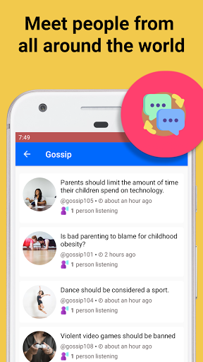 Audio chat - Live drop-in voice chat with friends