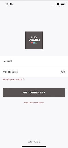 Android application INFO VSADM screenshort