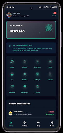 Android application ELLEN - Bills, Payments screenshort