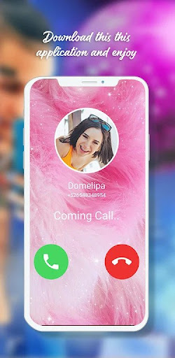 Domelipa fake video call prank Screen 2