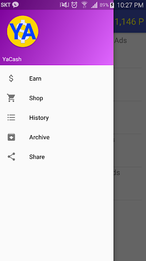 Android application YaCash - Simplest Reward App screenshort