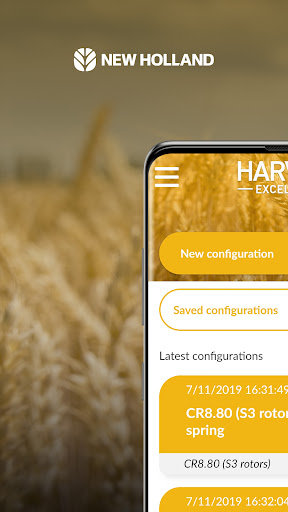 Android application New Holland Harvest Excellence screenshort