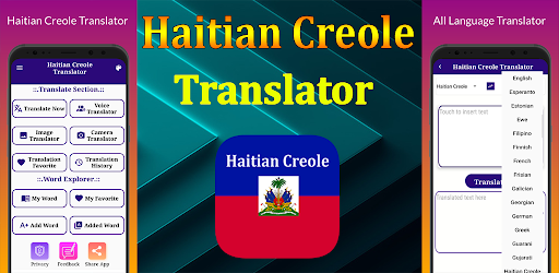 Android application Haitian Creole Translator screenshort