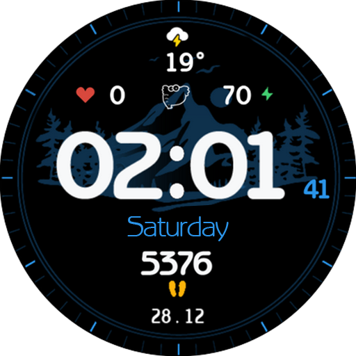 GS02 - Mountain Watch Face Download on Windows