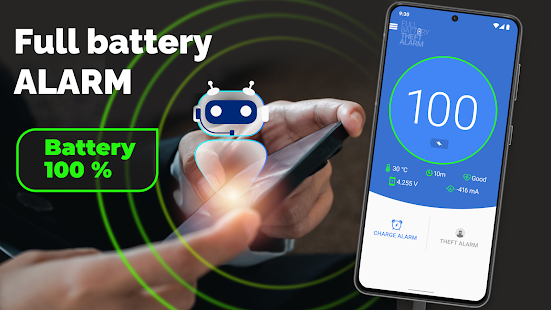 Battery Life Monitor and Alarm Schermata