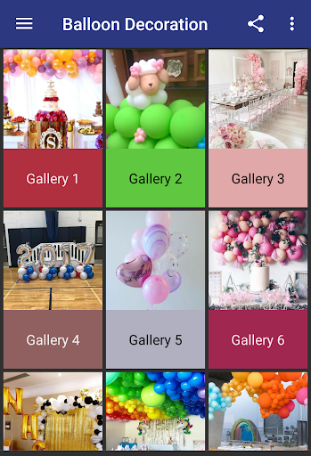 Android application Balloon Decoration screenshort