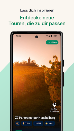 Android application Triphunt - Wandern & Radfahren screenshort